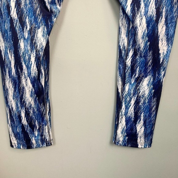 fullbeauty Sport Women's Size 26/28 Blue and White Leggings Stretch Activewear - Picture 10 of 12